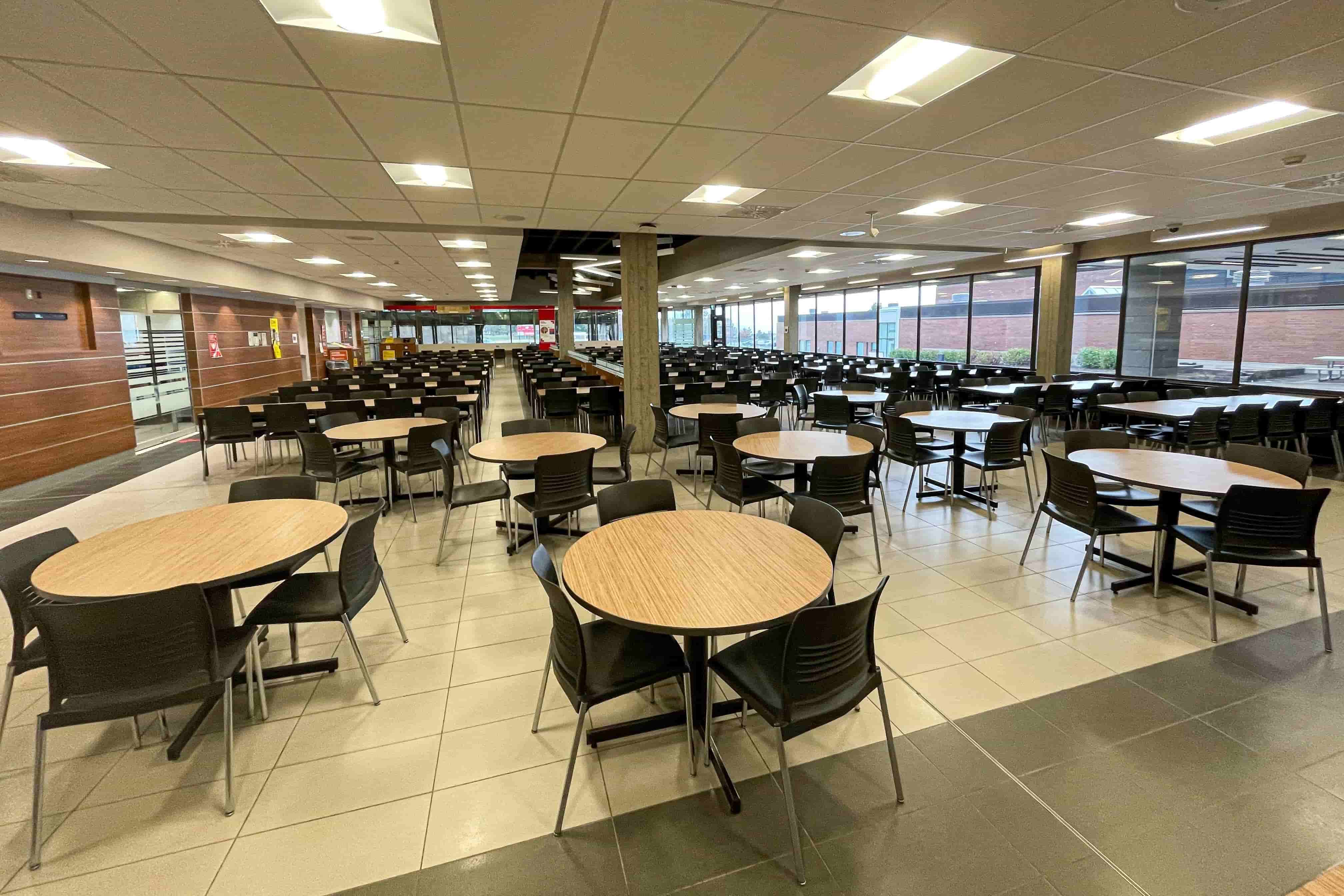 cafétéria du cégep de Lévis