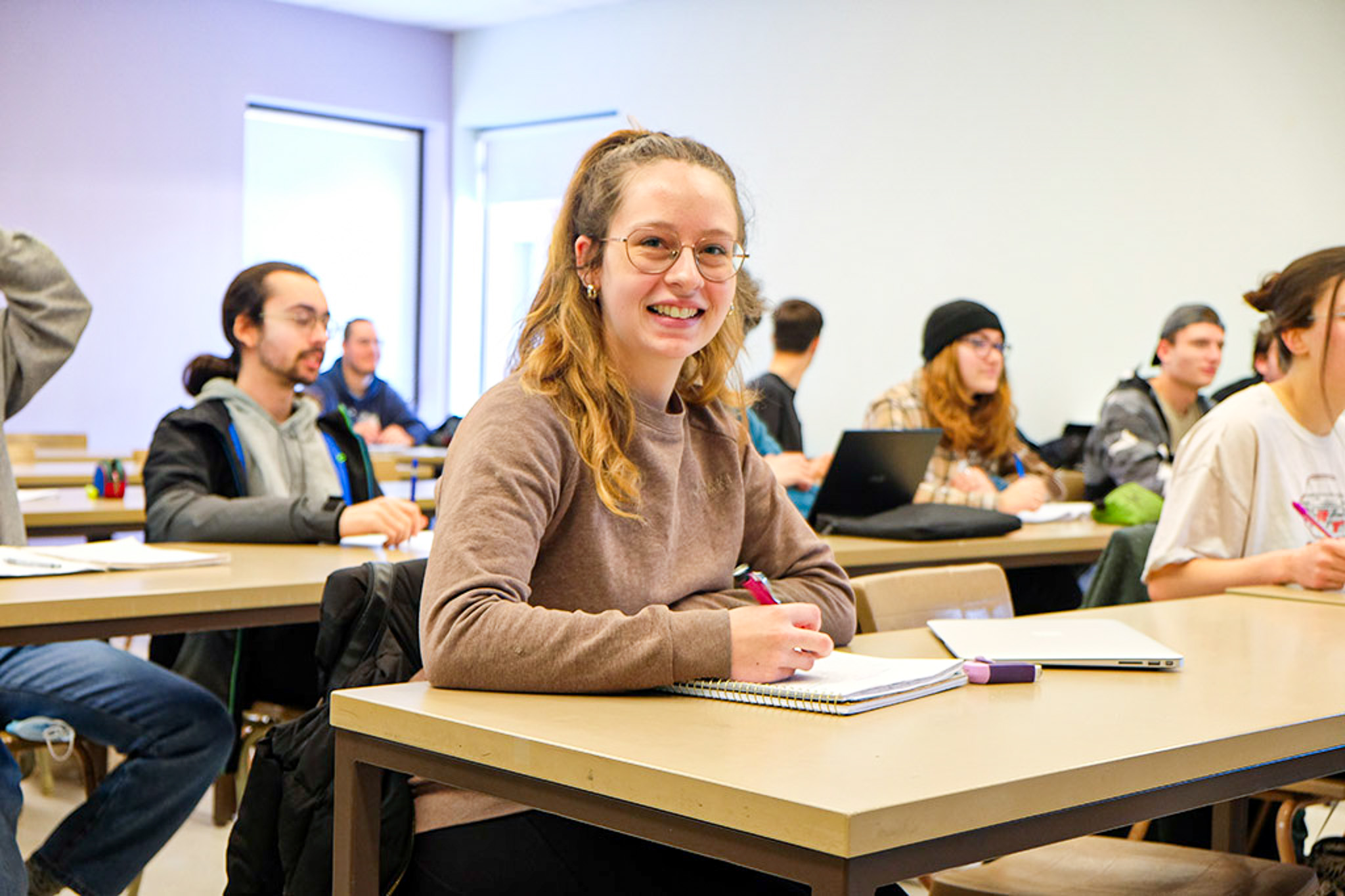 Une classe d'étudiants en Histoire et civilisation au Cégep de Lévis.